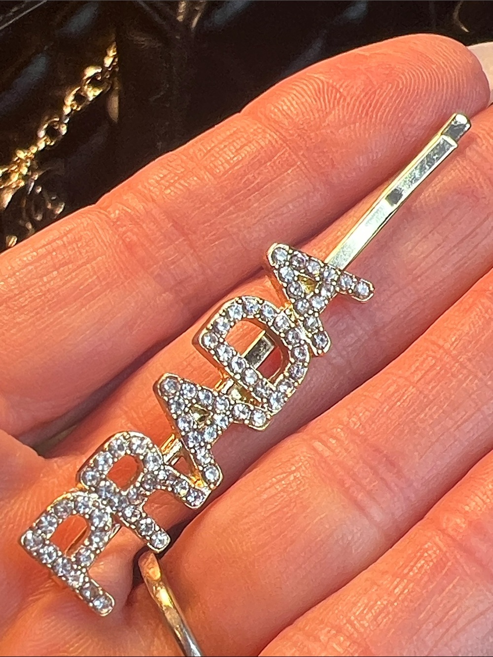 Crystal Bobby Pin - Silver